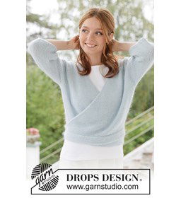 Gebreid ballerina vest met elegante strikband gemaakt van Breinaalden zonder knop