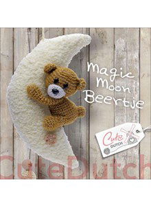 Haakpatroon muziekmobiel beertje op de maan gemaakt van Scheepjes Catona 25 en 10 gram