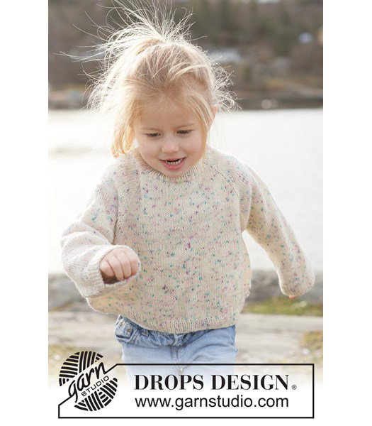 Breipatroon kindertrui Snow Funfetti Sweater