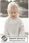 Breipatroon kindertrui Snow Funfetti Sweater van andere kant