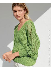 Damestrui met gebreide diagonale lijnen