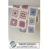 Babydeken granny squares gemaakt van Boeken Drops