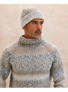 Winterse trui met muts