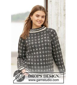 Trui voor dames gemaakt van Drops Nepal