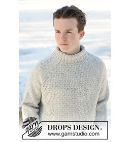 Arctic Horizon Trui gemaakt van DROPS Soft Tweed