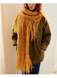 Dames sjaal Helene met franjes