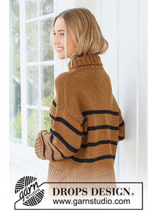 Gestreepte trui met splitten in de zijnaad