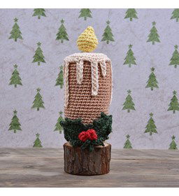 Kerstlicht gemaakt van Haaknaalden