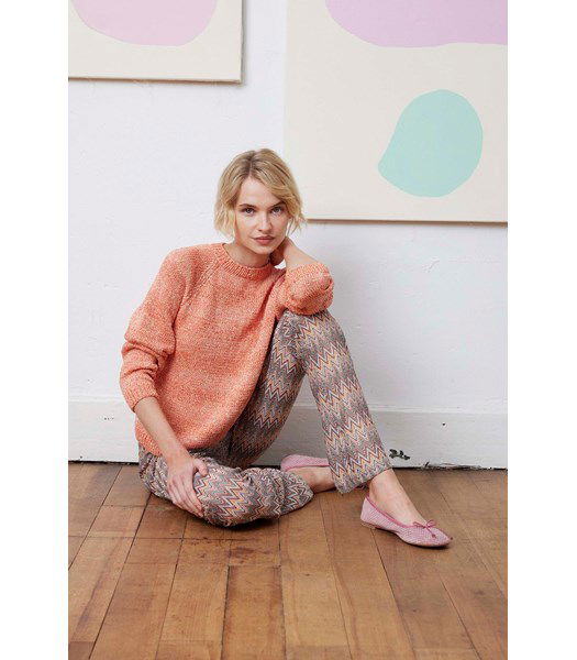 Breipatroon Damestrui met strepen Gladyce