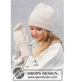 Muts met wanten gemaakt van Drops Puna