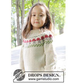 Meisjestrui met herfstpatroon gemaakt van Drops Karisma