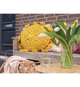 Kussen gemaakt van Stof met print