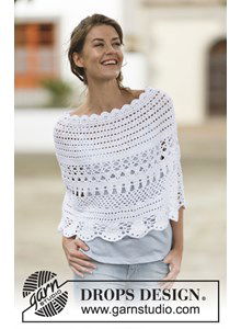 Poncho met kantpatroon
