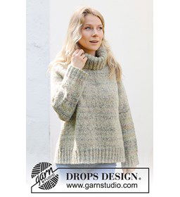 Damestrui met hoge hals gemaakt van Drops Fabel