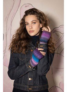 Meerkleurige polswarmers