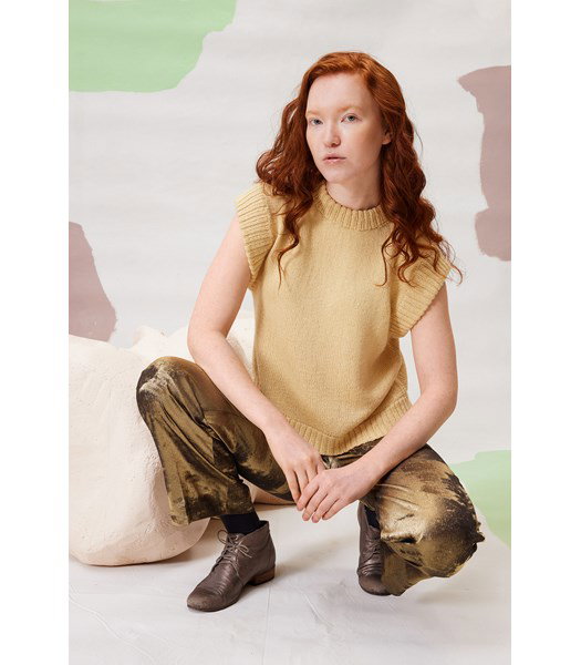 Breipatroon Mouwloze top Nanette
