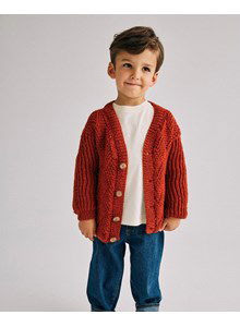 Kindervest in ruitjespatroon