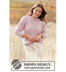 Dames trui gemaakt van Drops Merino extra fine