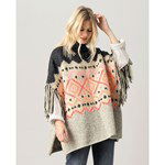 Brei- en haakpatroon Dames poncho