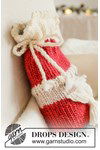 Breipatroon Gebreide Kerstman kruikenzak met DROPS Snow van andere kant