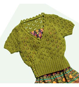 Wikkelvest gemaakt van Lang Yarns Merino 400 lace