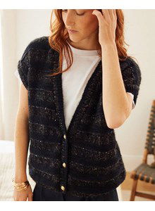 Damesvest Huguette met strepen