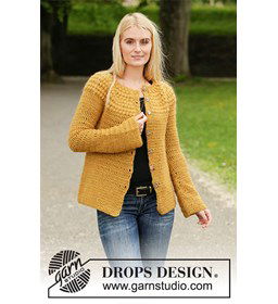 Dames vest gemaakt van Drops Kid Silk