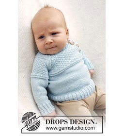 Trui met raglanmouwen gemaakt van Drops Baby Merino