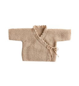 Wikkelvest met schulprand langs de hals gemaakt van Breinaalden