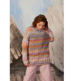 Wijde damestrui gemaakt van Lang Yarns Orion