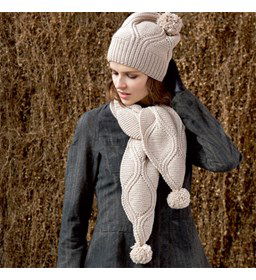 Sjaal gemaakt van Lang Yarns Merino plus