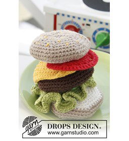 Hamburger gemaakt van Drops Paris