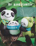 Haakpatroon Panda beren familie