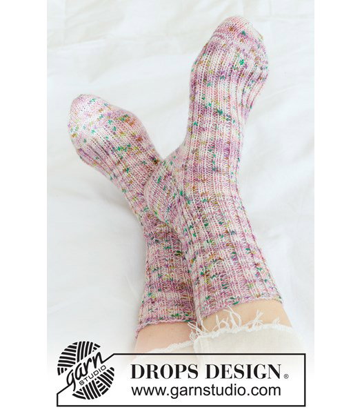 Breipatroon Wollen sokken breien met klassieke oma-hak | DROPS Fabel