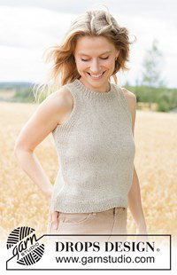 luchtige top van katoen en linnen 