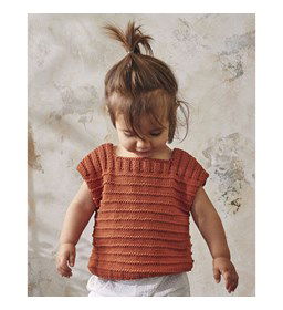 Meisjes hemdje gemaakt van Phildar Phil Green