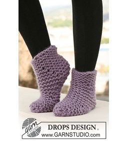 Sokken gemaakt van Drops Snow - Eskimo