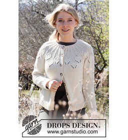 Damesvest gemaakt van Drops Nepal