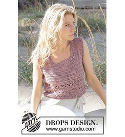 Damestop zonder mouwen gemaakt van Drops Muskat