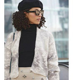 Rechthoekig gebreid damevest