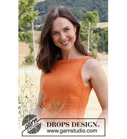 Damestopje gemaakt van Drops Safran