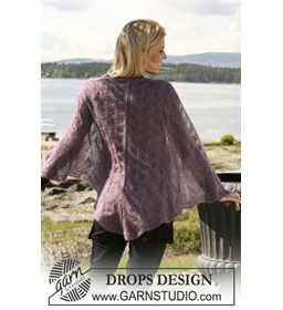 Omslagdoek gemaakt van Drops Kid Silk