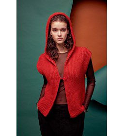 Mouwloos vest gemaakt van Lang Yarns Carpe Diem