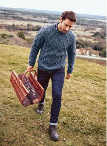 Trui met geometrische hals