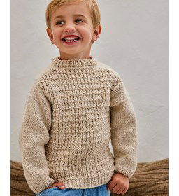 Stoere kindertrui gemaakt van Phildar Phil Lambswool 51