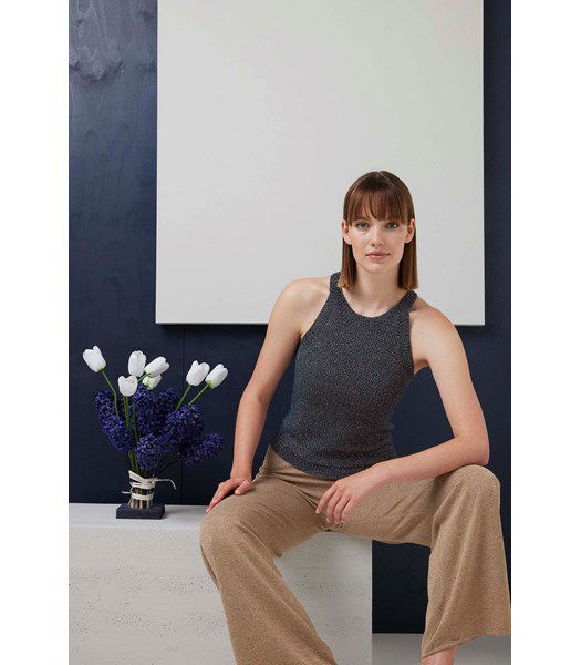 Haakpatroon Gemeleerde haltertop Blair