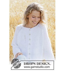 vest met raglan van katoen gemaakt van knopen