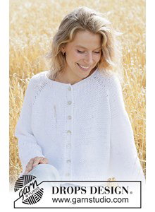 vest met raglan van katoen