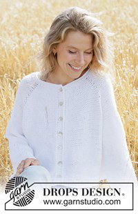 vest met raglan van katoen