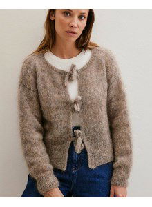 Vest met striksluiting